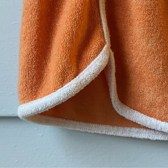 Hollister Ultra High Rise Orange Terry Cloth Skirt Swimsuit Coverup - Picture 4 of 5